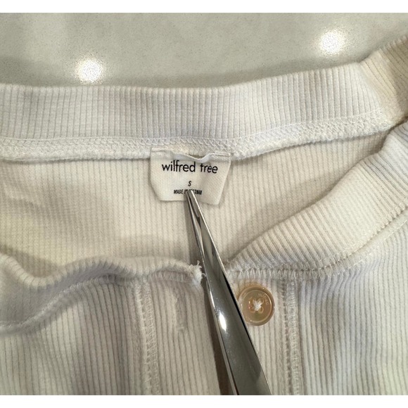 Wilfred Free Mavis Ribbed Cropped Long Sleeve Top Women Size - Picture 5 of 5